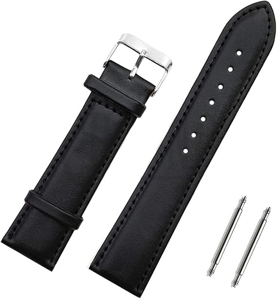 Siyah Saat Kordonu Kayış 18-20-22-24mm