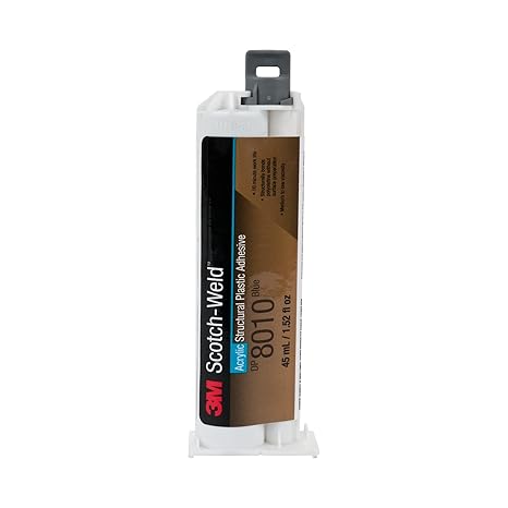 3M Scotch-Weld Structural Plastic Adhesive DP8010, Blue, 45 mL (1.52 fl oz)