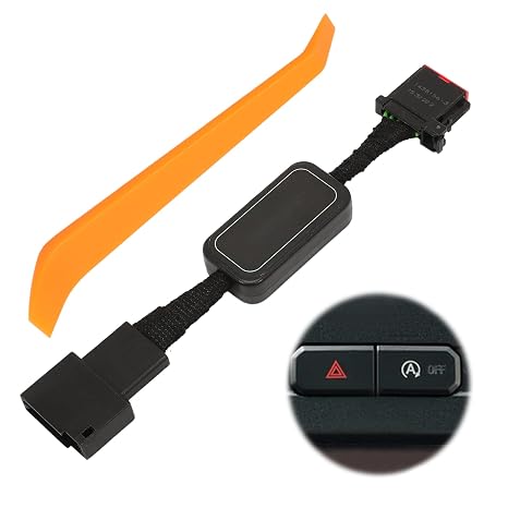 Auto Start Stop Eliminator F-150 Accessories Plug and Play Harness Module | Compatible with 2015-2020 F-150 Start Stop Disabler with Memory Function, A-off button in the middle of panel