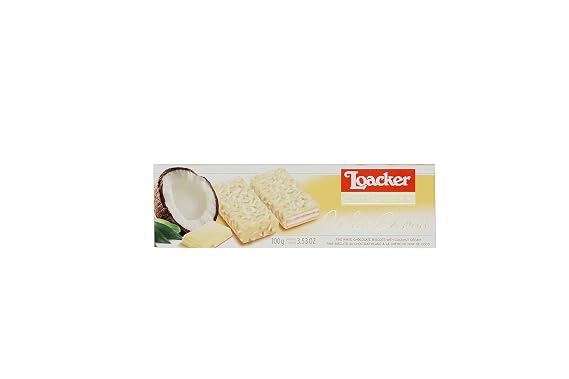 Loacker Patisserie White Coconut, 100g/3.53oz. (10390)