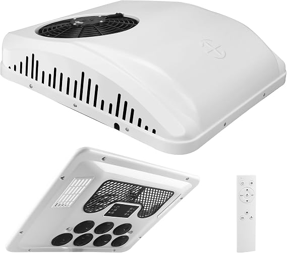 24v air conditioner Top-mounted integrated RV air conditioner, battery-powered, inverter air conditioner, cooling/heating, more suitable for use when parking