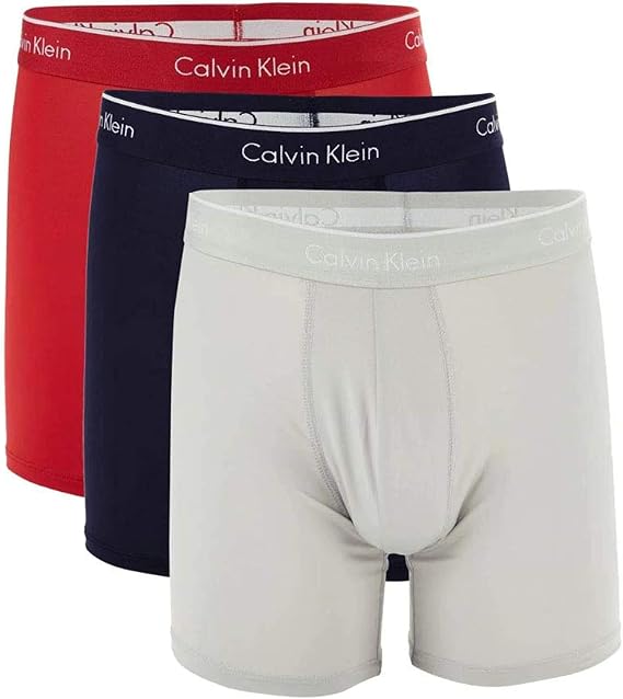 Calvin Klein Men`s Microfiber Stretch Boxer Briefs 3 Pack