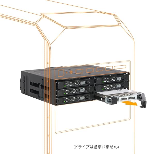 Icy Dock MB608SP-B HDD/SSD Enclosure 2.5/3.5" Black Storage Drive Enclosure, MB608SP-B