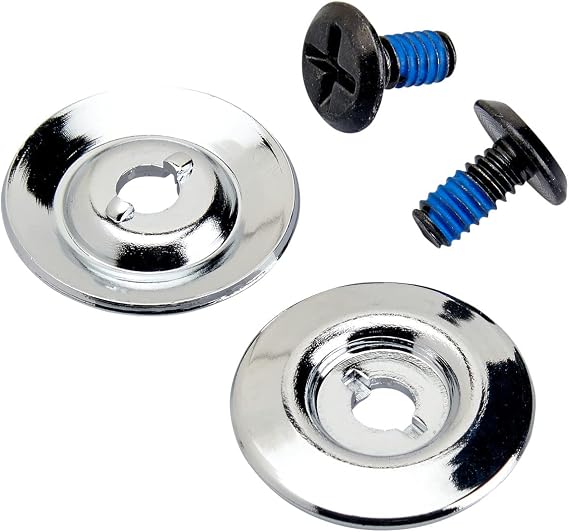 Biltwell | Gen2 Hardware Kit (pair) | Black Screw with Chrome Base | Fitment ECE Gringo S and ECE Lane Splitter Motorcycle Helmet Shield