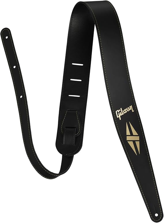 Gibson Handmade Guitar Strap Split Diamond, Black