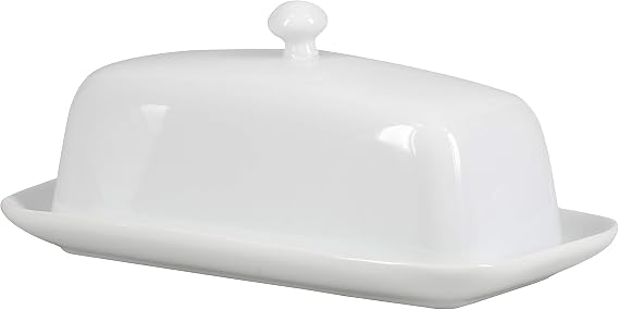 BIA Cordon Bleu Covered Butter Dish with Knob Lid, White (901114S1SIOC)