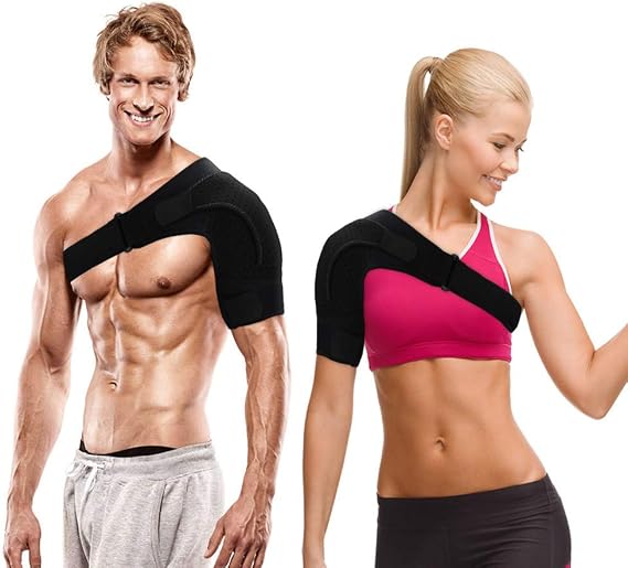 Shoulder Support Brace for Torn Rotator Cuff, Shoulder Brace for Men and Women with Pressure Pad and Adjustable Breathable Neoprene, Shoulder Stability Brace for Shoulder Pain