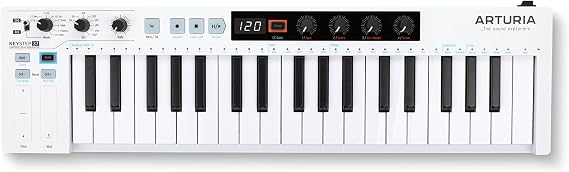 Arturia - Keystep 37 - Creative MIDI Controller, Sequencer, Arpeggiator and Chord Generator - 37-Note Slimkey Keyboard, Assignable MIDI CC Controls, Scale Mode, Versatile Connectivity