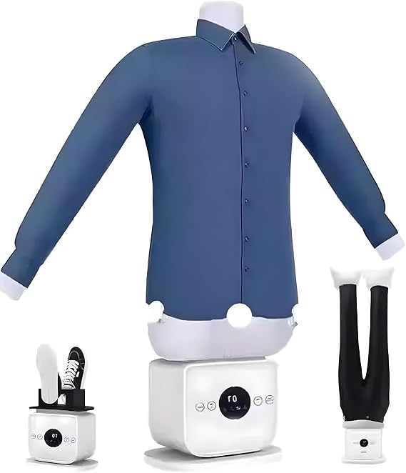 Automatic Ironing Machine, Quick 8-Minute Steam Iron with Adjustable Time & Temperature for All Fabric Types, Ideal for Shirts, Pants, Clothing & Shoes