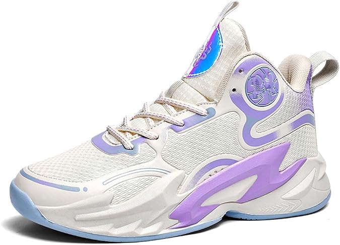 Unisex High Top Basketball Shoes | Women's Men's High Top Basketball Shoes, Breathable Non Slip Outdoor Sneakers,unisex running shoes