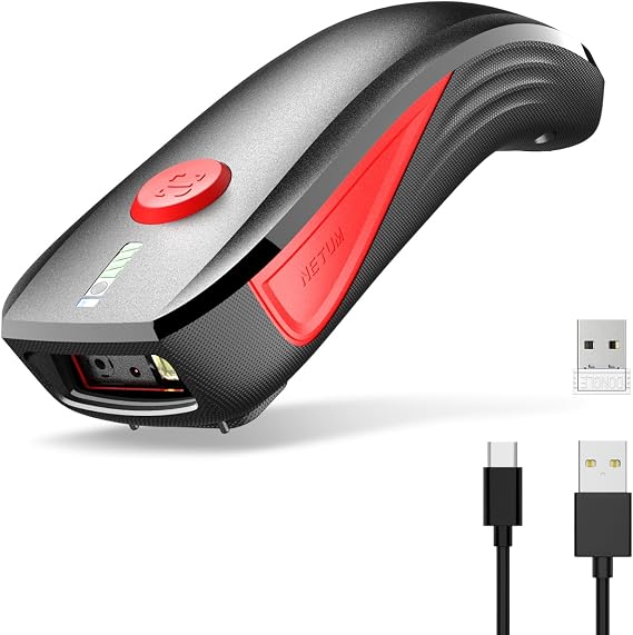 NETUM CS9000 Bluetooth QR Code Scanner Upgraded Wireless Barcode Scanner