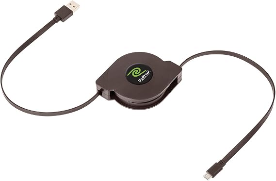Retractable 10-Foot Micro USB Charge and Sync Cable
