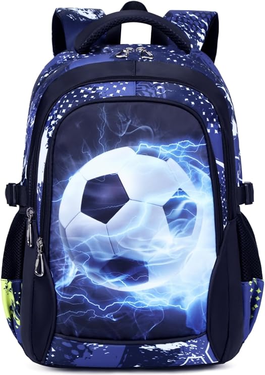 School Bag Boys Backpack for Teenage Heavy Duty Teen Rucksack Kids Large Secondary Waterproof Big Durable Bookbag (6-Black)