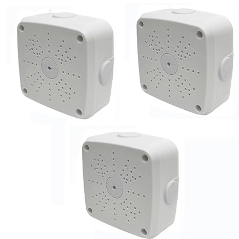 Plastic Junction Box,Rainproof Dustproof, Junction Box, Universal Electrical Enclosure, Outdoor and Indoor Usage Project Box Security Camera Bracket (115 * 115 * 50mm-3Pack)