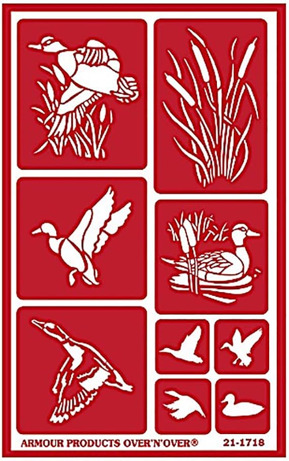 Etching Stencil Ducks, for Glass & Ceramics