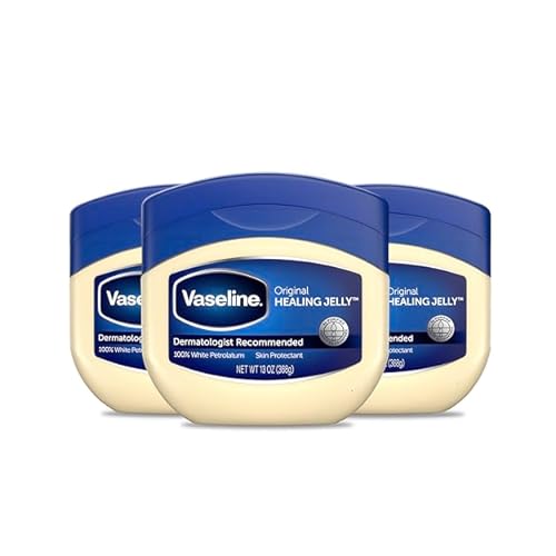 Vaseline Petroleum Jelly Original 3 Count Provides Dry Skin Relief And Protects Minor Cuts Dermatologist Recommended And Locks In Moisture 13oz