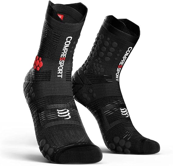 COMPRESSPORT Trail Socks - Pro Racing Socks V3.0 Trail - Trail Socks - Cushioning - Running - Foot Stability - Protection and Breathability - All Terrain