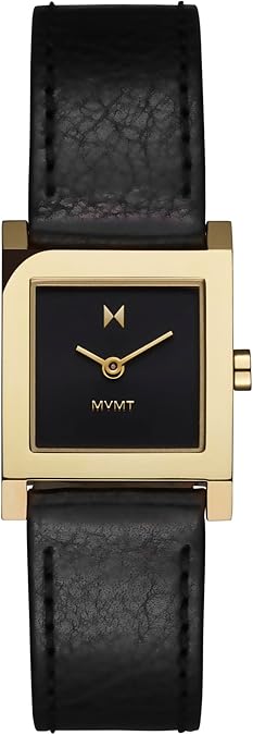 MVMT Square Tank Womens Quartz Watch Water Resistant, Square Dial Design, Durable and Stylish, Gift for Her