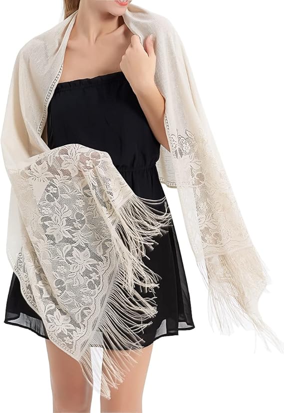 RIIQIICHY Shawls and Wraps for Evening Dresses Scarfs for Women Pashmina Wedding Formal Shawl