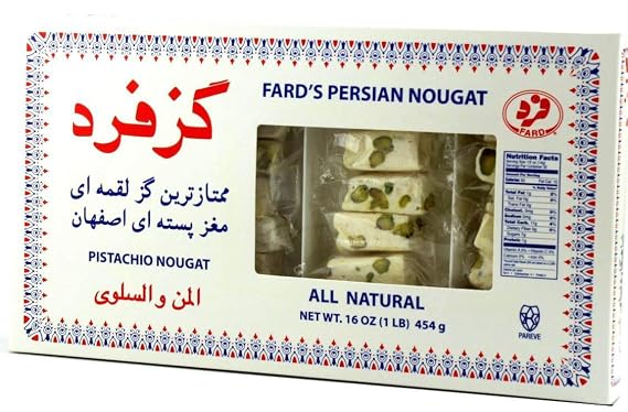 Persian Nougat (Gaz/Gas) In 1lb (16oz) Window Box