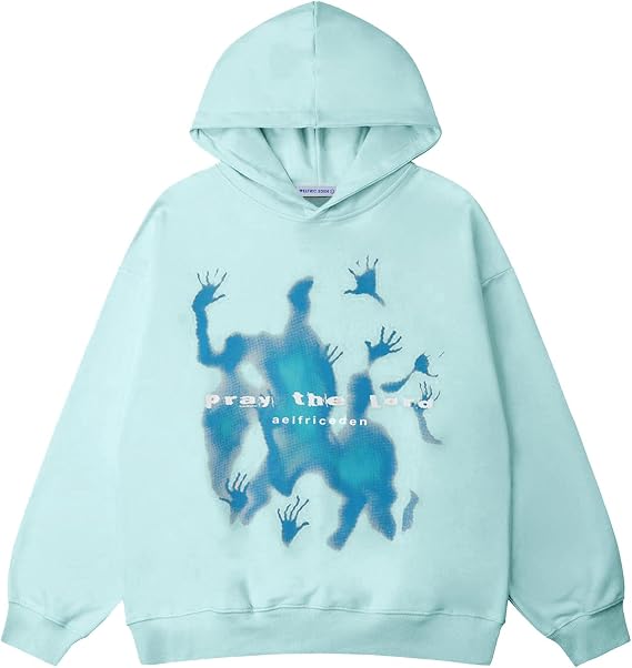 Aelfric Eden Graphic Hoodies Vintage Printed Hoodie Sweatshirt Casual Oversized Long Sleeve Streetwear Hooded Pullover