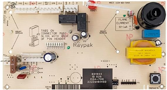 Raypak 013464F PC Board Control Replacement for Digital Gas Heater
