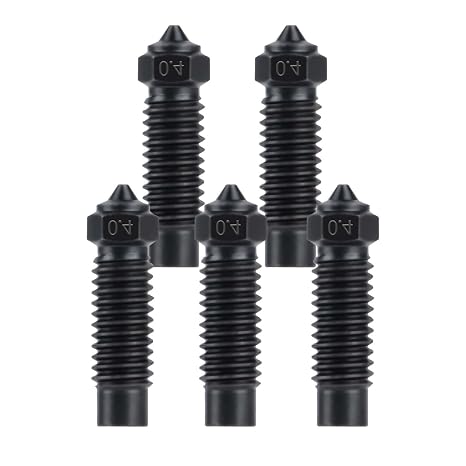 IdeaFormer 5Pcs 0.4mm Hardened Steel Nozzles for Elegoo Neptune 4 Plus/Neptune 4 Max, Extruder Hotend Nozzle for Neptune 4 Plus/Neptune 4 Max 3D Printers