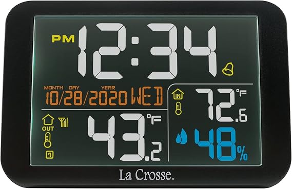 La Crosse Technology Color Weather Station (308-66677-INT), Black