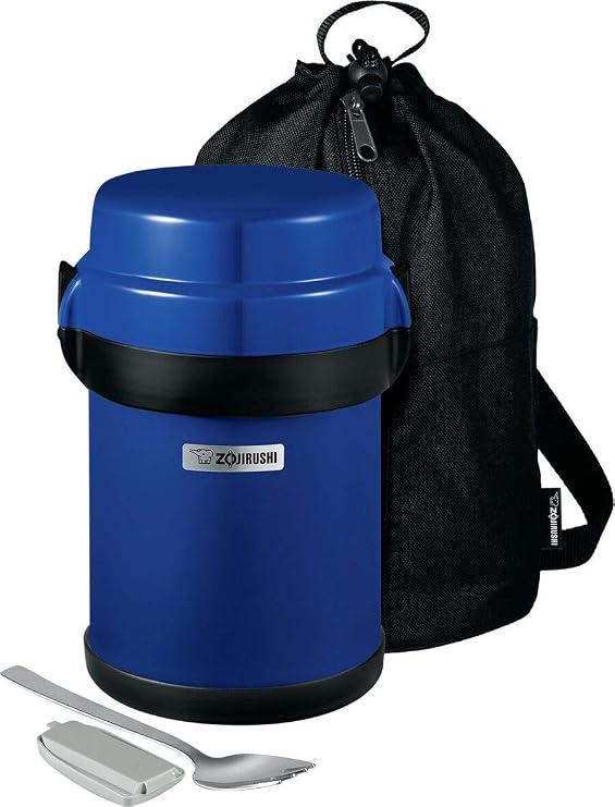 Zojirushi SL-JBE14AZ Mr. Bento Stainless Lunch Jar, 41 oz, Blueberry