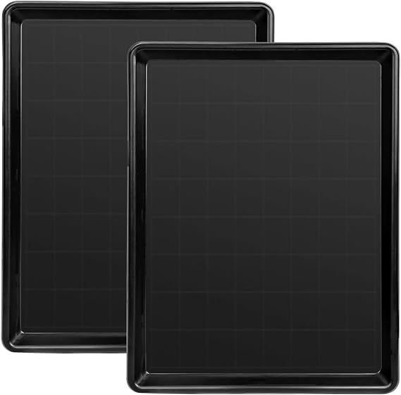 Large Dog Crate Replacement Pan, ChewProof Plastic Bottom Tray for Pet Kennels, Black, 31.9 x 22.8 Inch, Easy Clean