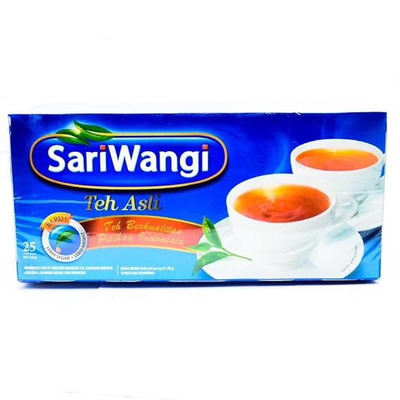 Sariwangi Teh Asli - Indonesia Black Tea 25-ct, 1.6Oz (Pack of 5)