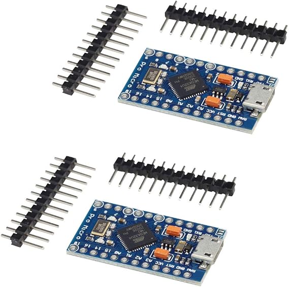 2PCS Pro Micro ATmega32U4 5V 16MHz Micro USB Development Board Module