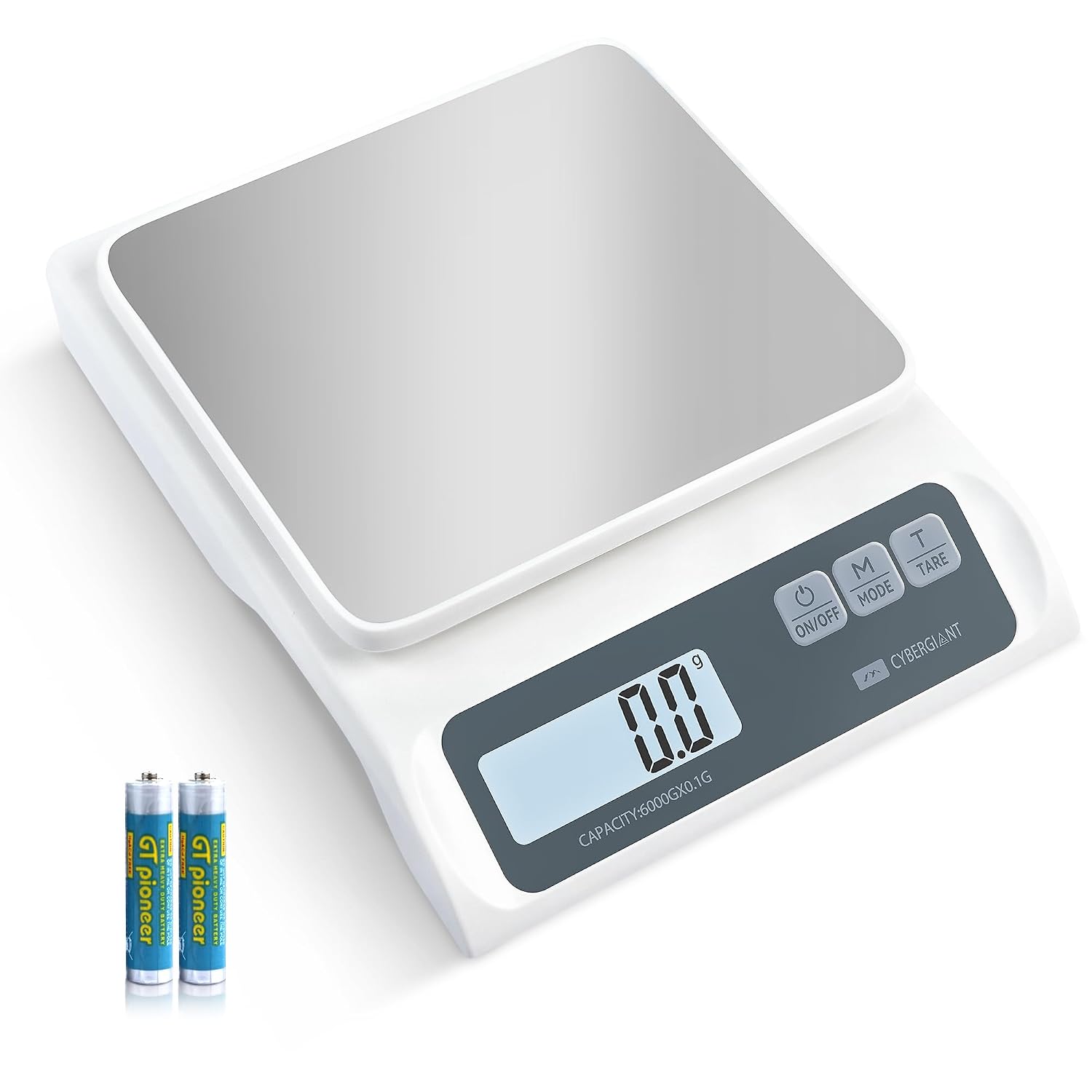 13lb0.1g Precision Digital Food Scale for Kitchen - Food Scale & Kitchen Scale for Meal Prep and Kitchen Baking - Espresso Coffee Scale Glam Scale Stainless Steel Platform LCD Display