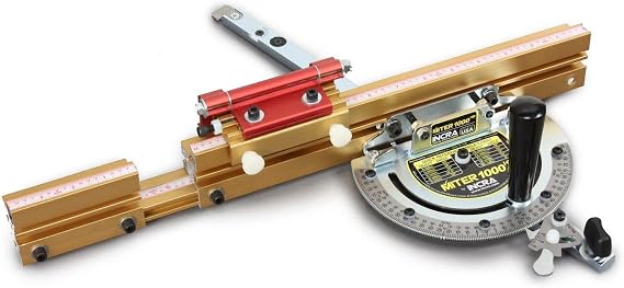 INCRA Miter1000/HD Miter Gauge, Telescoping Fence & Flip Shop Stop - METRIC