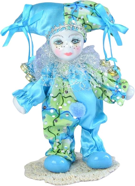 Beautifully Crafted Clown Doll Joints Ball Doll Kids Clown 8inch Designed Souvenir For Enthusiasts And Gift Options Flexible Joints Standing Handpainted