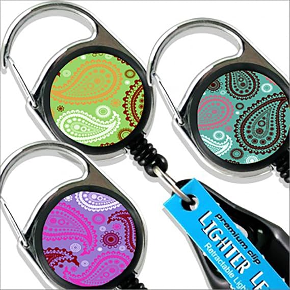 Premium Clip Lighter Leash - Paisley Series