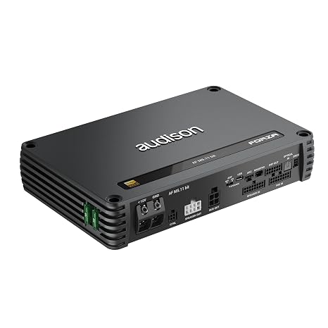 Audison AF-M5.11-bit 1200W 5-Channel Amplifier with DSP, 100W x 4 + 400W at 4-Ohms, 150W x 4 + 600W at 2-Ohms
