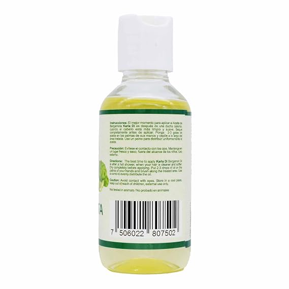 Bergamot Oil (Aceite de Bergamota) 4.05 fl oz Natural Hair Care Oil, Capilar Care & Aromatherapy Premium Quality