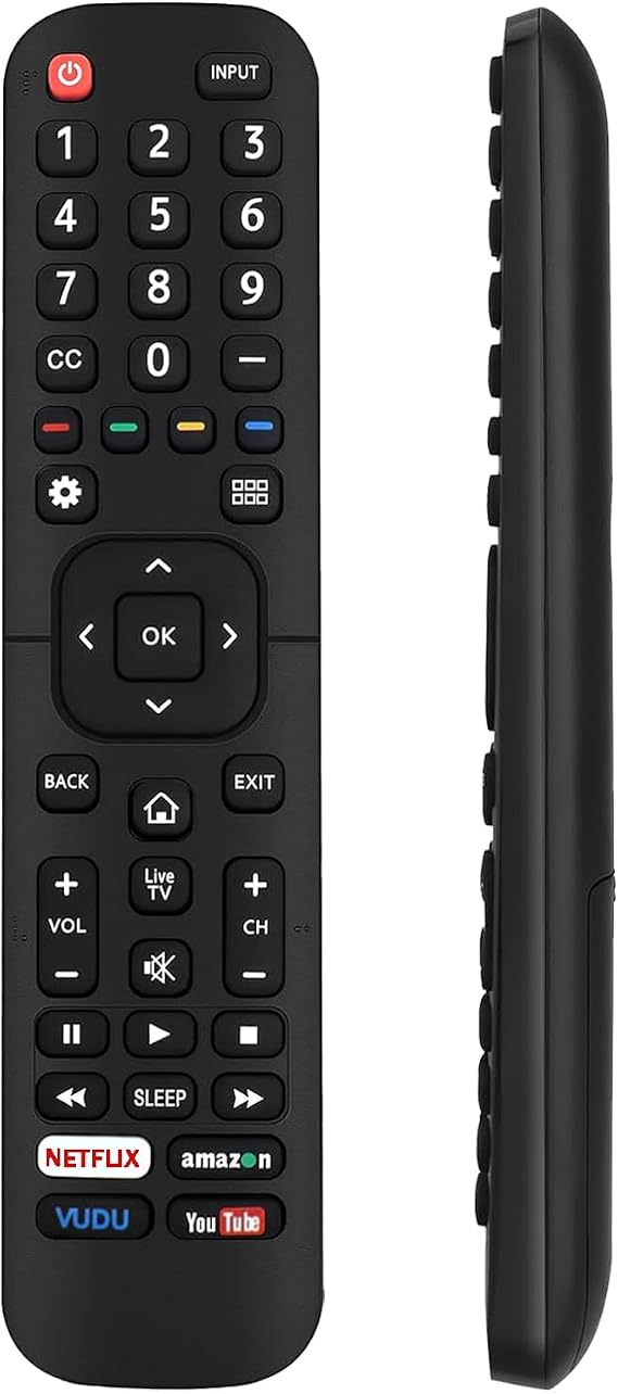Replacement for Hisense TV Remote Control, Universal for Hisense All Smart TVs - No Setup Needed (No Voice Function)