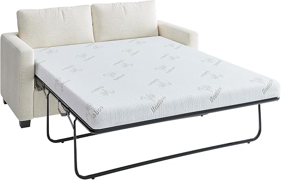 Inofia Sofa Bed Mattress Replacement Full Size, 4.5 Inch Gel Memory Foam Mattress with Ultra Soft Removable Cover for Couch Beds, Full Size - 73" x 52" x 4.5" (Sofa Not Included)
