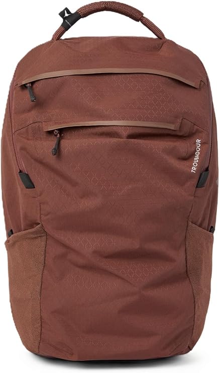 Troubadour Elemental Laptop Backpack 25L | Travel, Work & Business Backpack | Fits 17” Laptop | Lightweight Waterproof 210D Ripstop Nylon | Ergonomic Comfort Design | Bronze
