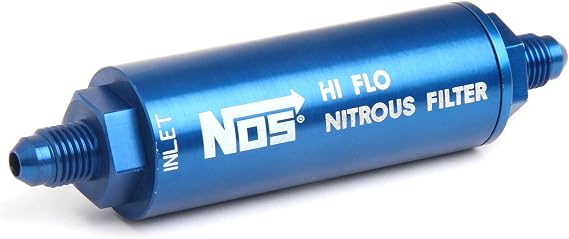 NOS 15550NOS Blue Anodized Billet Aluminum High Pressure In-line Nitrous Filter