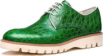 Mens Dress Shoes Genuine Italian Cowhide Leather Casual Oxford Derby Sneakers Comfortable Formal Shoes