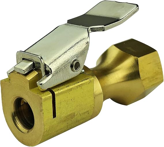 Haltec CH-360 Solid Brass Lock On Closed Air Chuck with Clip On European Style 1/4 inch NPT