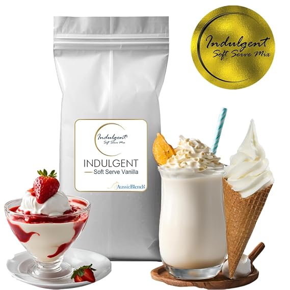 AussieBlends Indulgent Soft Serve Mix Vanilla Powder, 1.5 kg