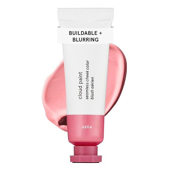 Glossier Cloud Paint Cream Blush for Cheeks, Sheer, Buildable Finish, Puff