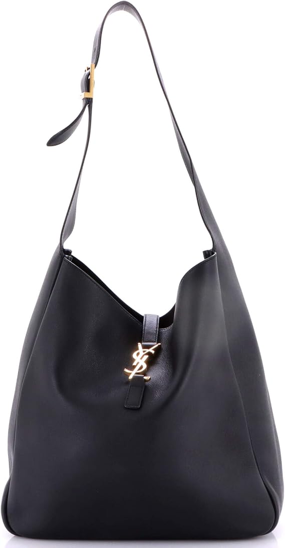 Saint Laurent, Pre-Loved Le 5 a 7 Supple Hobo Leather Large, Black