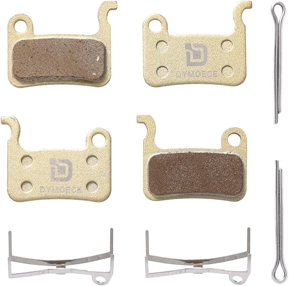 2 Pairs Bicycle Disc Brake Pads Compatible with Shimano Deore XT XTR LX SLX Hone Alfine Saint Disc Brake(Resin,Semi-Metallic,Sintered Metal)