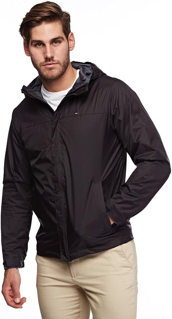 Tommy Hilfiger Men's Waterproof Breathable Hooded Jacket