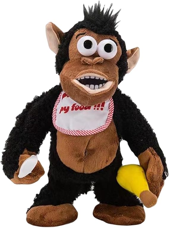 Magnetic Monkey Plush - Electric Plush Gorilla, Crying Gorilla | Electric Monkey Toy, Banana Magnetic Monkey Eating Banana Funny Toys